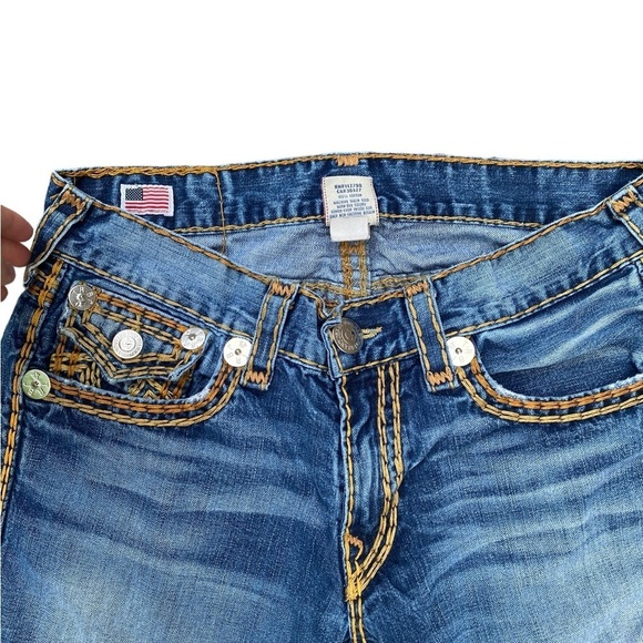 Vintage True Religion Jeans Size 34 RICKY SUPER QT Blue - Picture 9 of 9